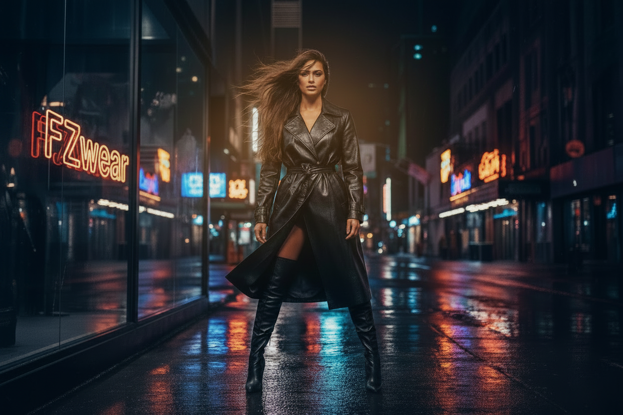 FZwear Neon Sign - Night Street
