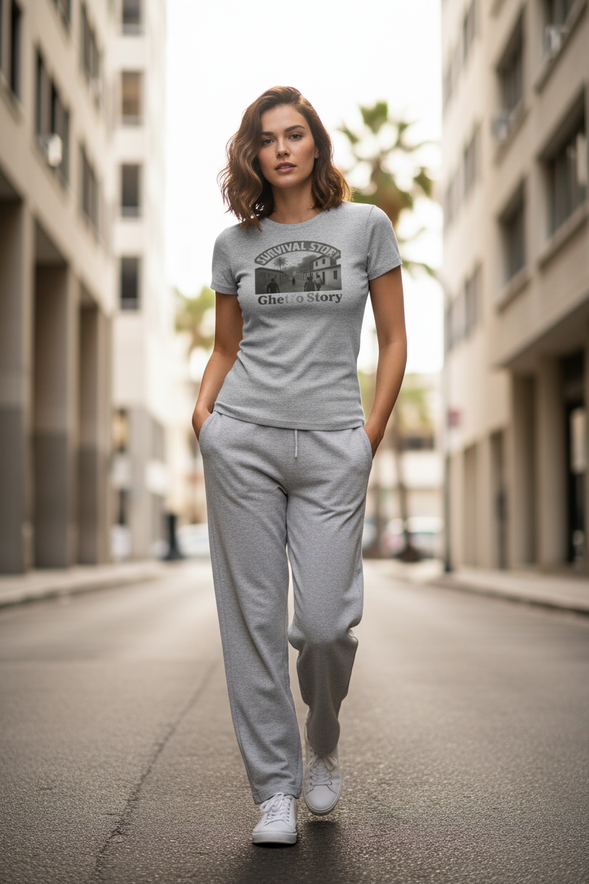 Ghetto Story Mono - Grey Lifestyle