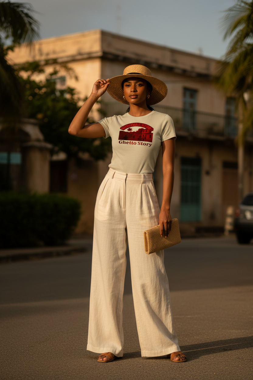 Ghetto Story Red - Beige Lifestyle