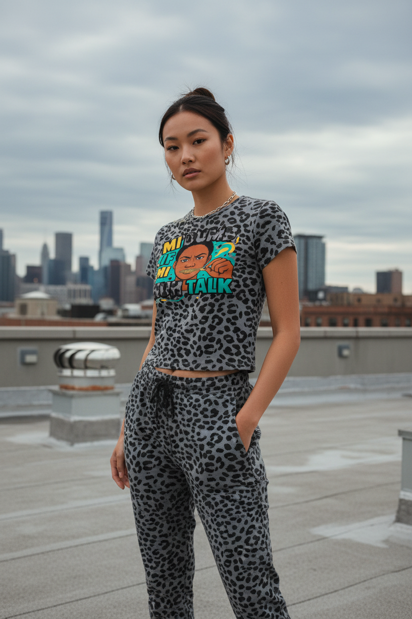 Gray Mi Dumb Tee - Rooftop