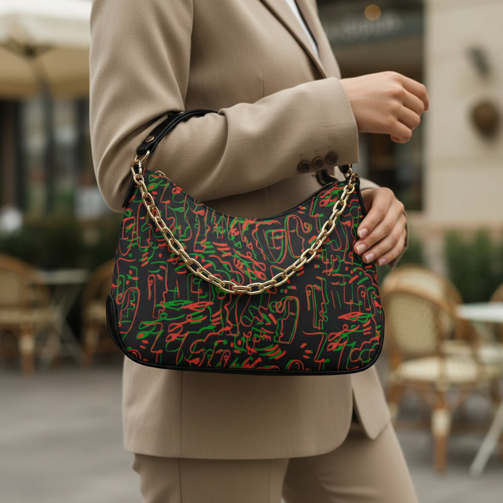 Green Red Mixed - Close Up