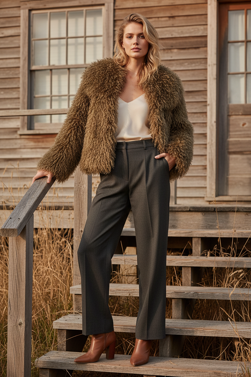 Khaki Coat - Countryside