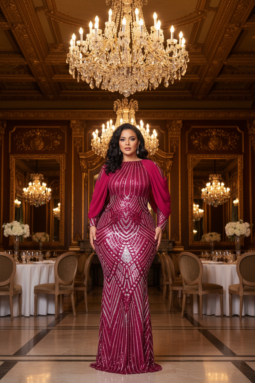 Latina model - Grand Ballroom - Red