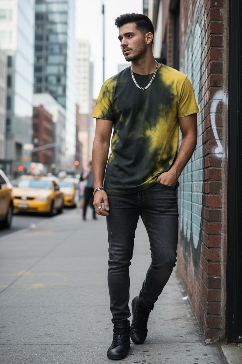 Latino male model lifestyle