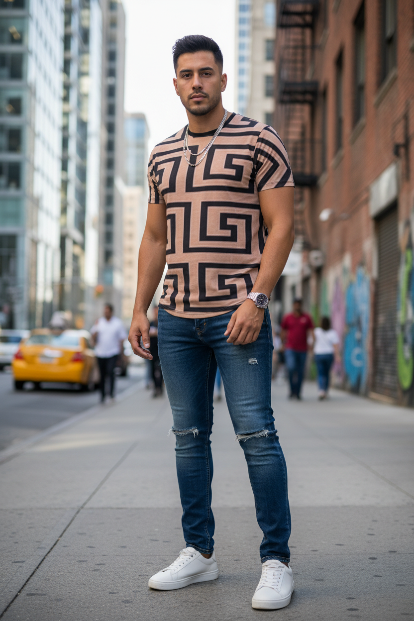 Latino male model lifestyle