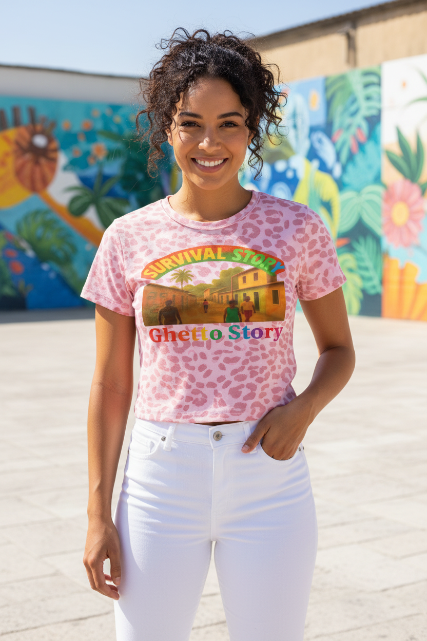 Light Pink Ghetto Story Tee - Plaza