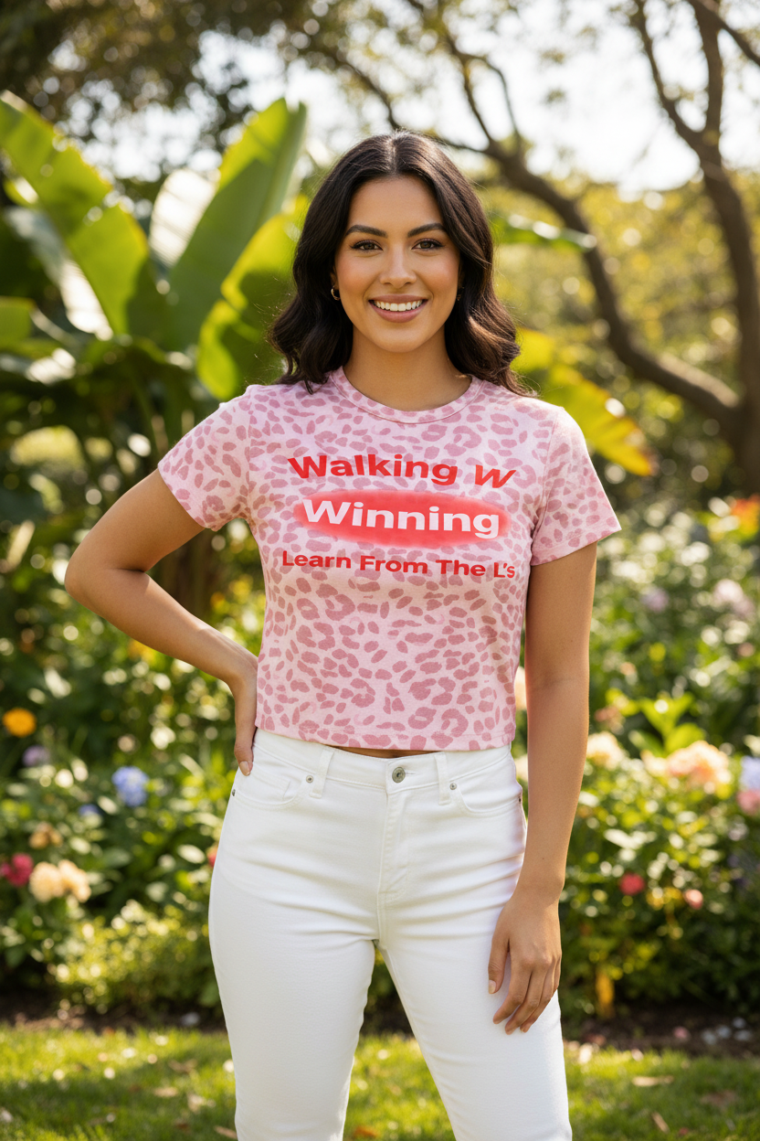 Light Pink Winning Tee - Garden