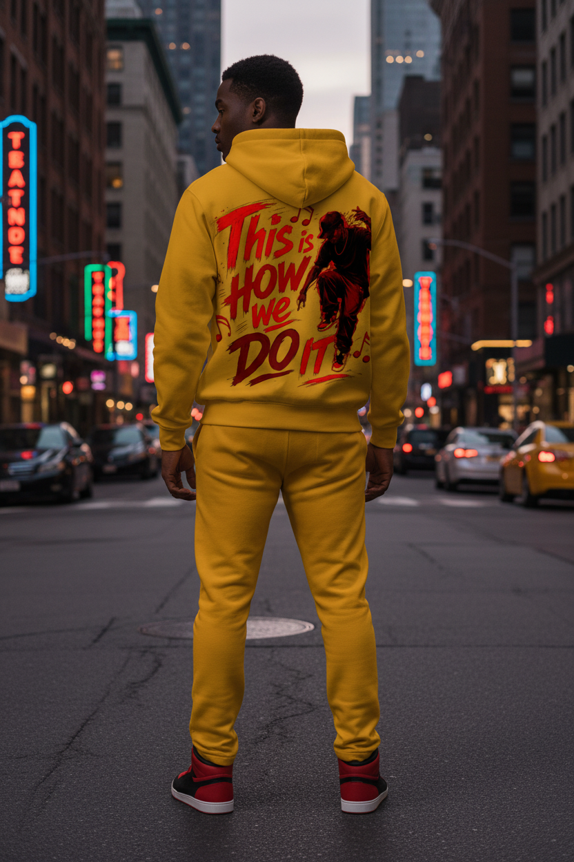 Male back - This is How We Do It hoodie