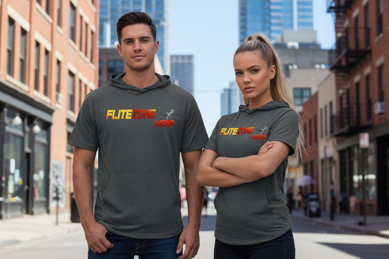 Male & Female Models - FliteZone Wear Dark Gray