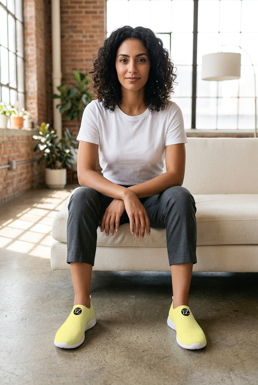 Middle Eastern model seated in a sunlit loft