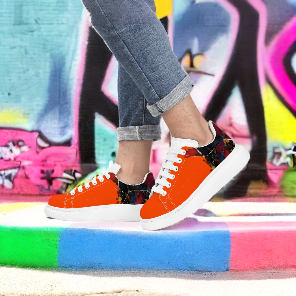 FZ Mens White Tongue Chunky Shoes - FZwear