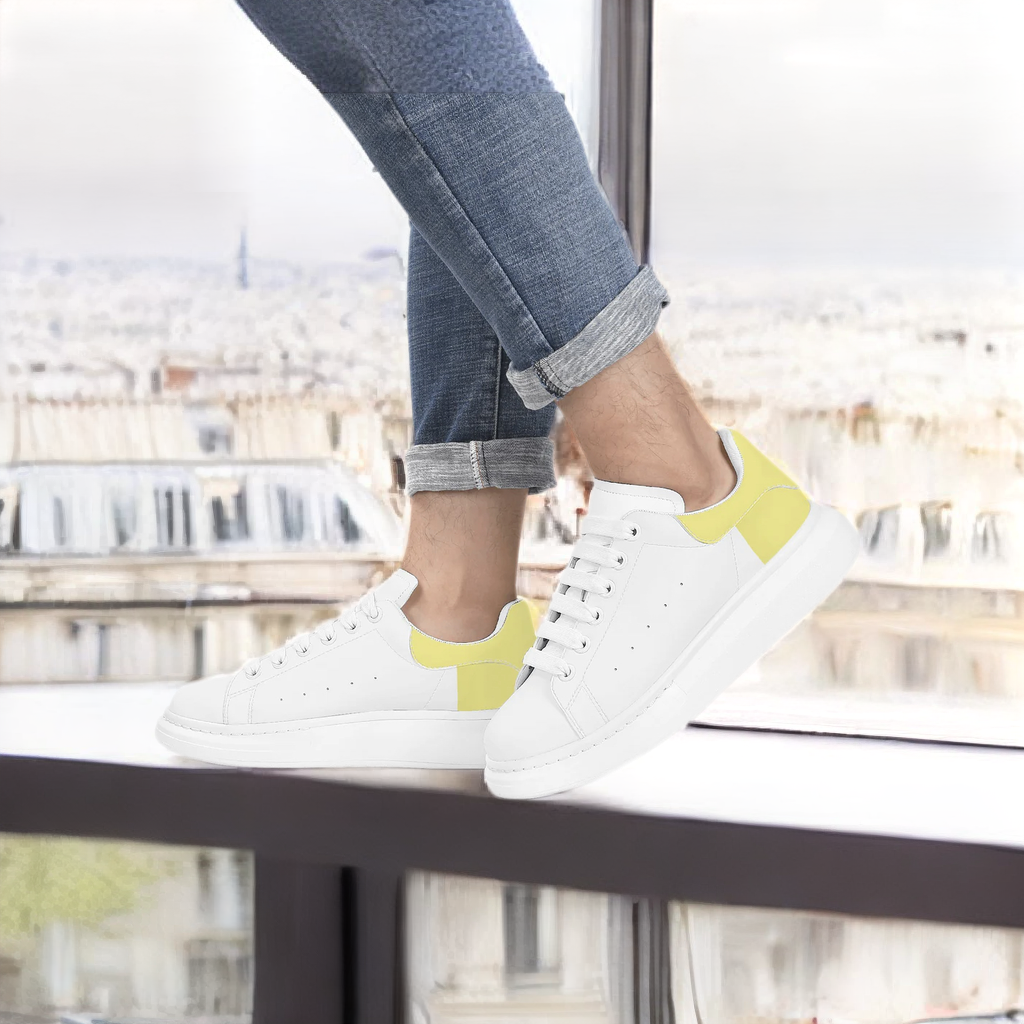 FZ Mens White Tongue Chunky Shoes - FZwear