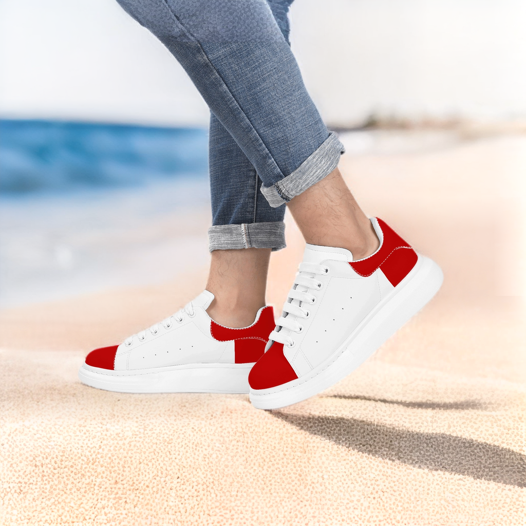 FZ Mens White Tongue Chunky Shoes - FZwear