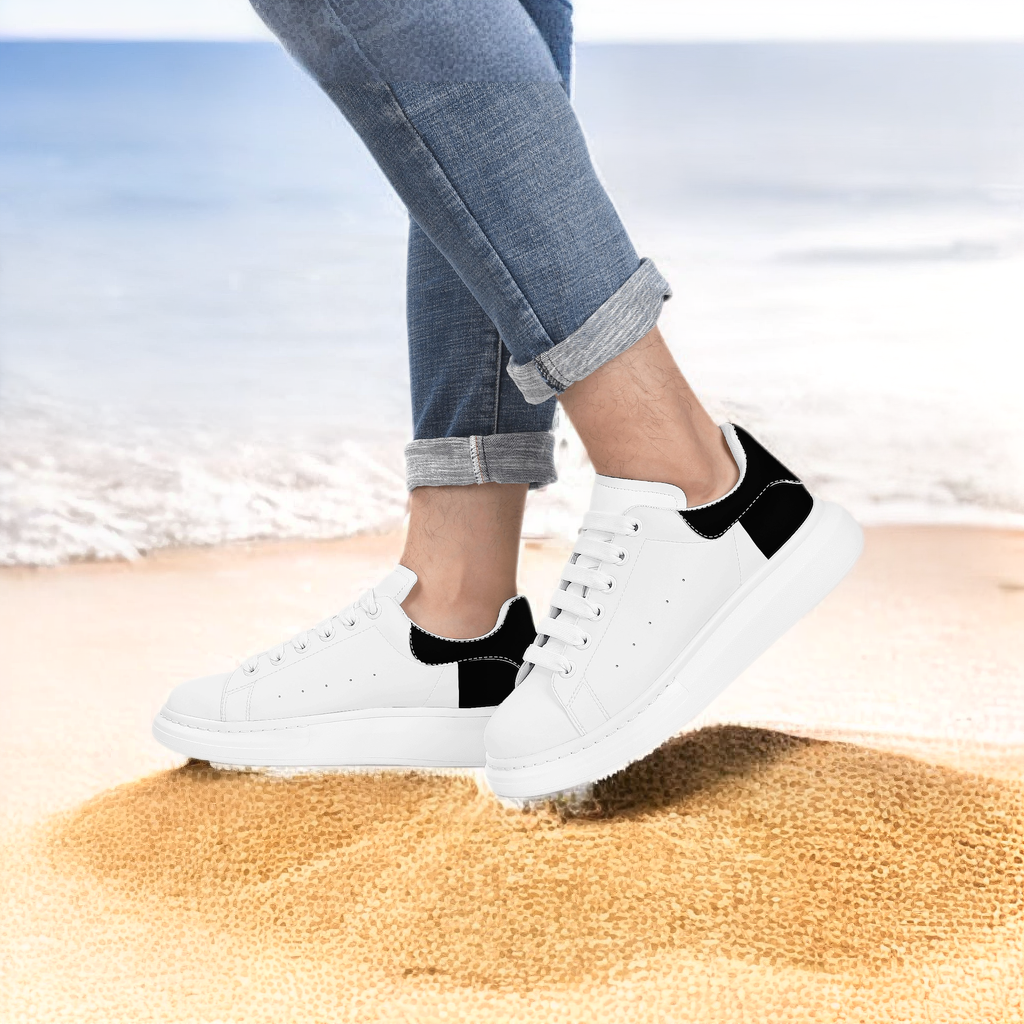 FZ Mens White Tongue Chunky Shoes - FZwear