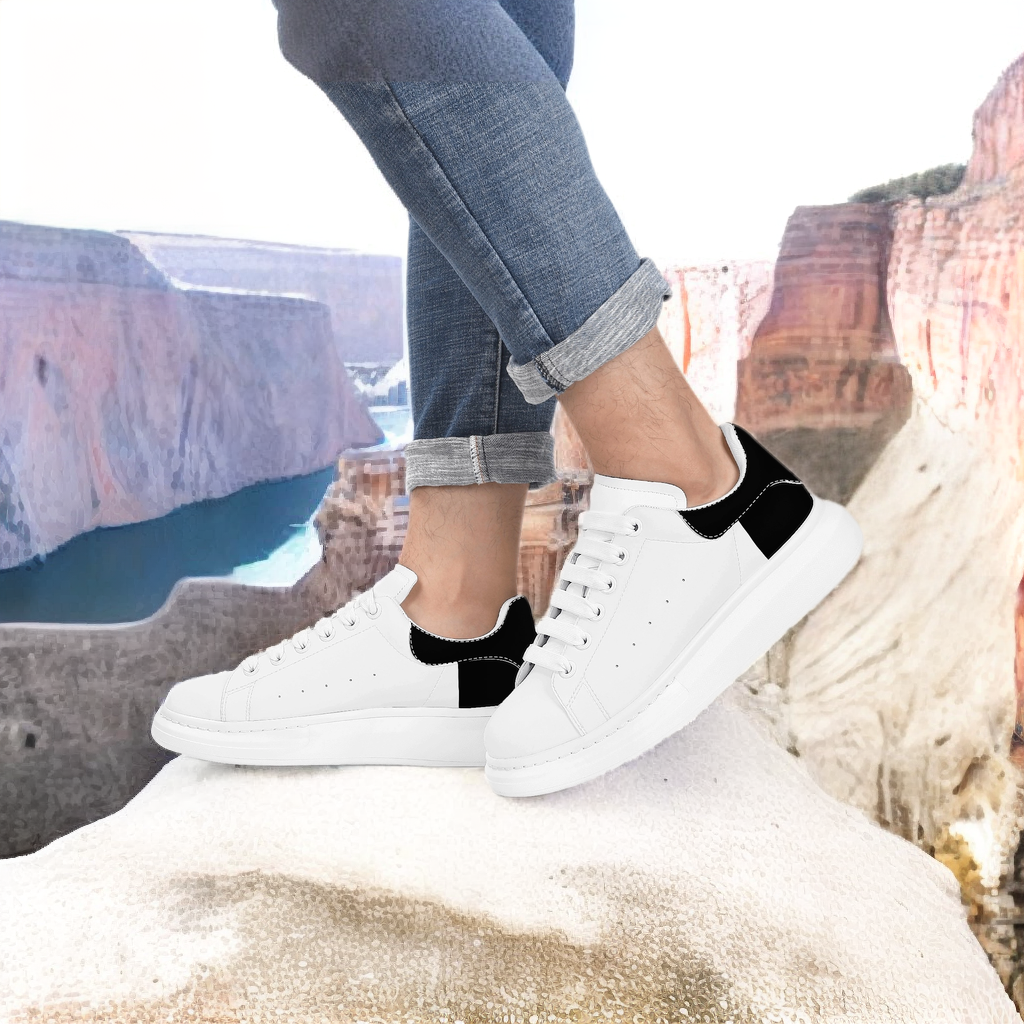 FZ Mens White Tongue Chunky Shoes - FZwear