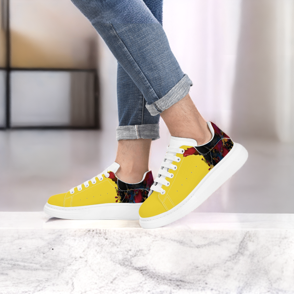 FZ Mens White Tongue Chunky Shoes - FZwear