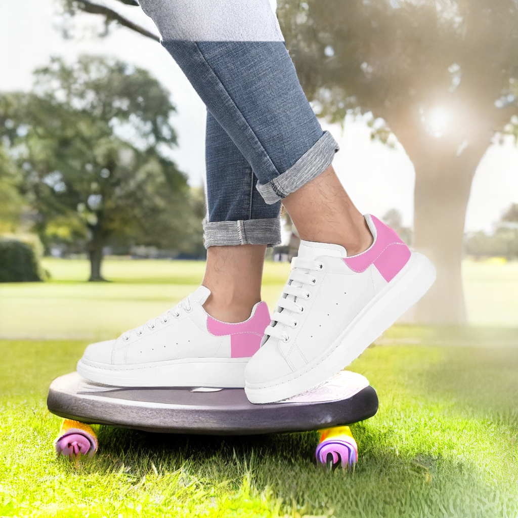 FZ Mens White Tongue Chunky Shoes - FZwear