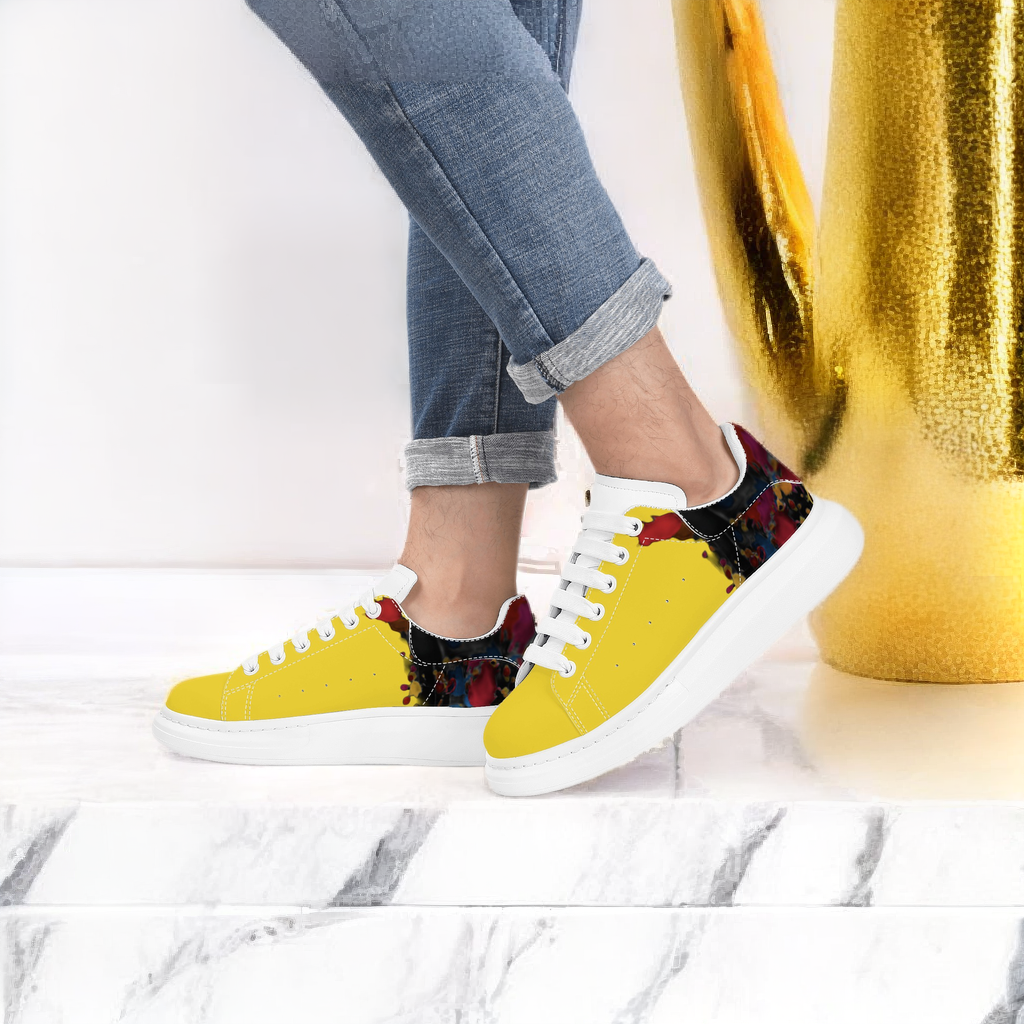 FZ Mens White Tongue Chunky Shoes - FZwear