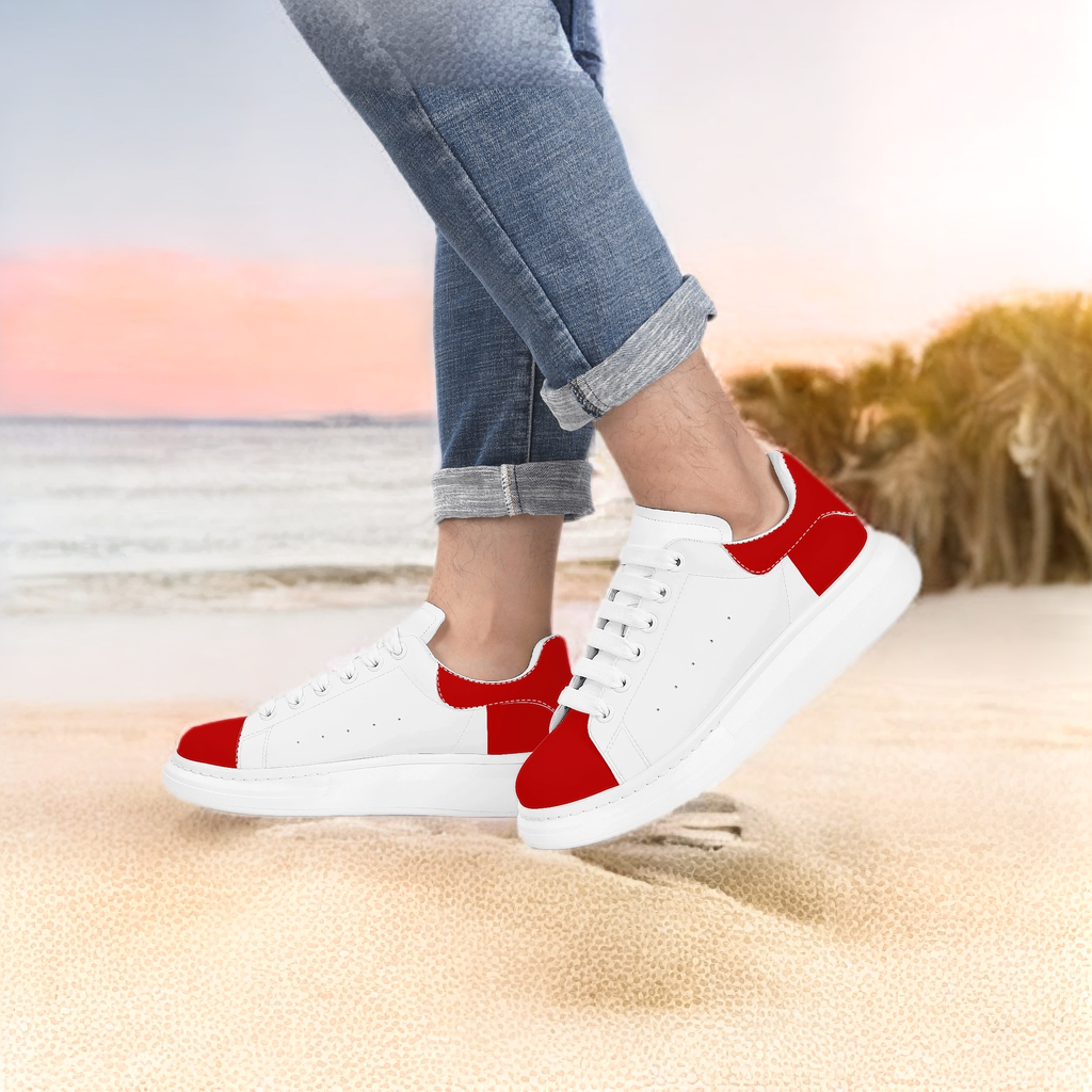 FZ Mens White Tongue Chunky Shoes - FZwear