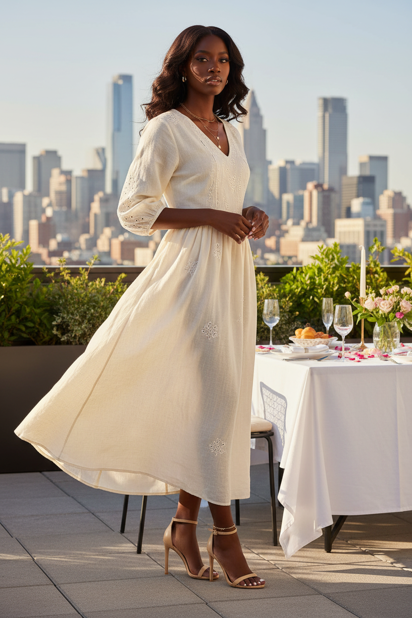 Nude Sandals - Rooftop Brunch
