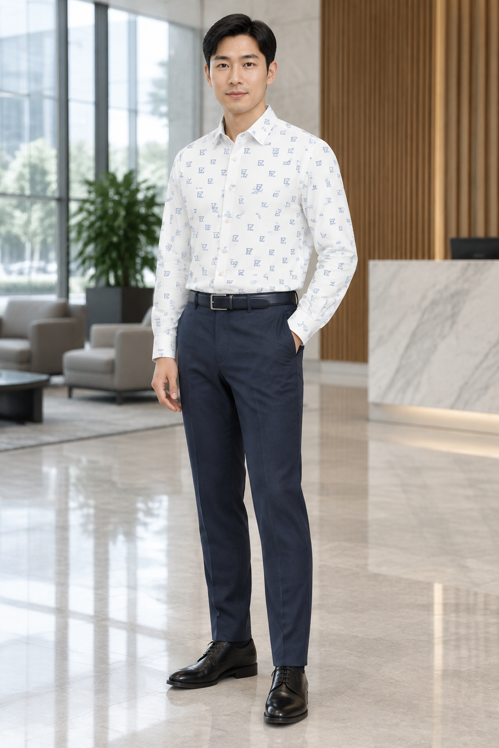 Office lobby look