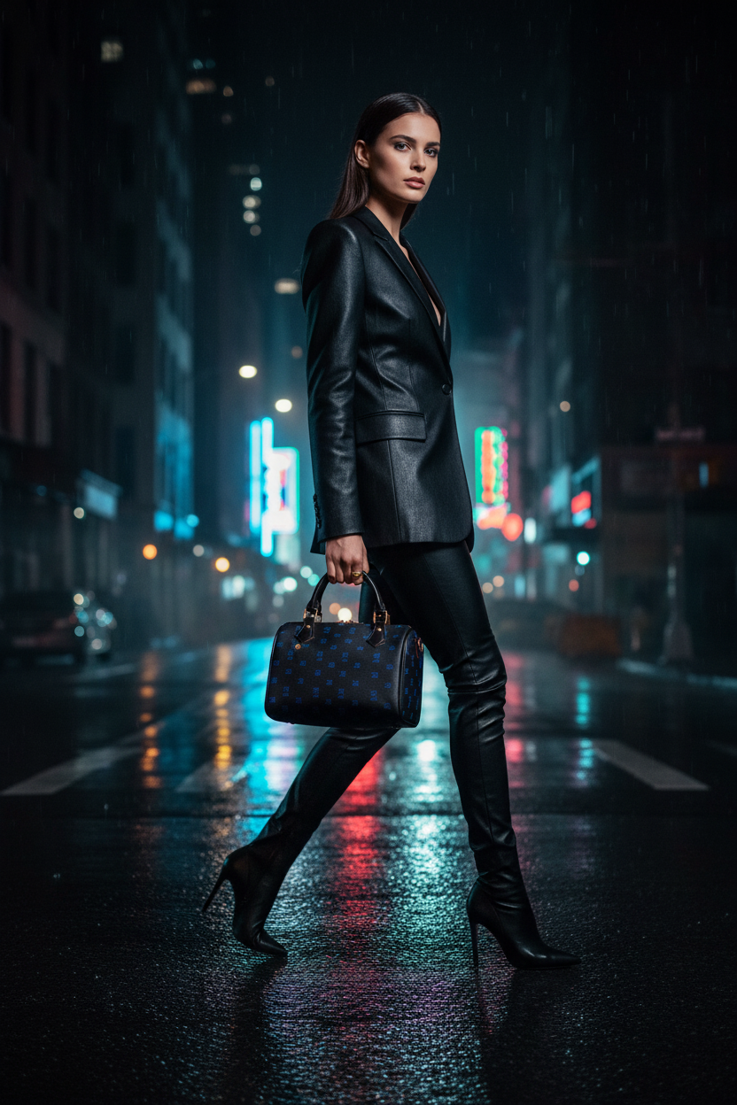 Rainy Night City - Black