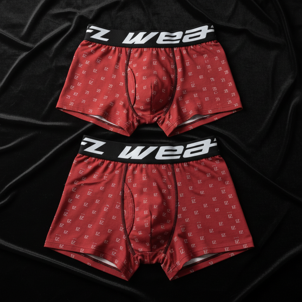 Red FZwear - black velvet flat lay