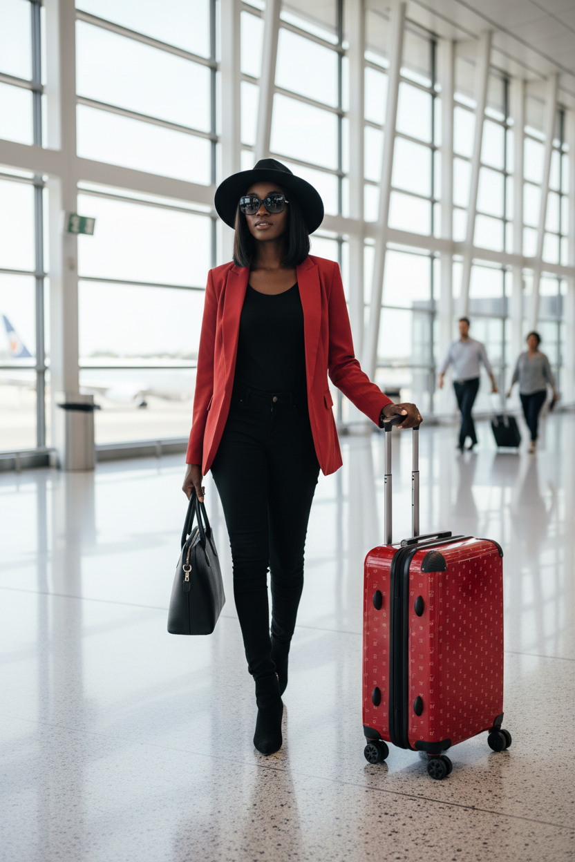 Red Suitcase - Airport