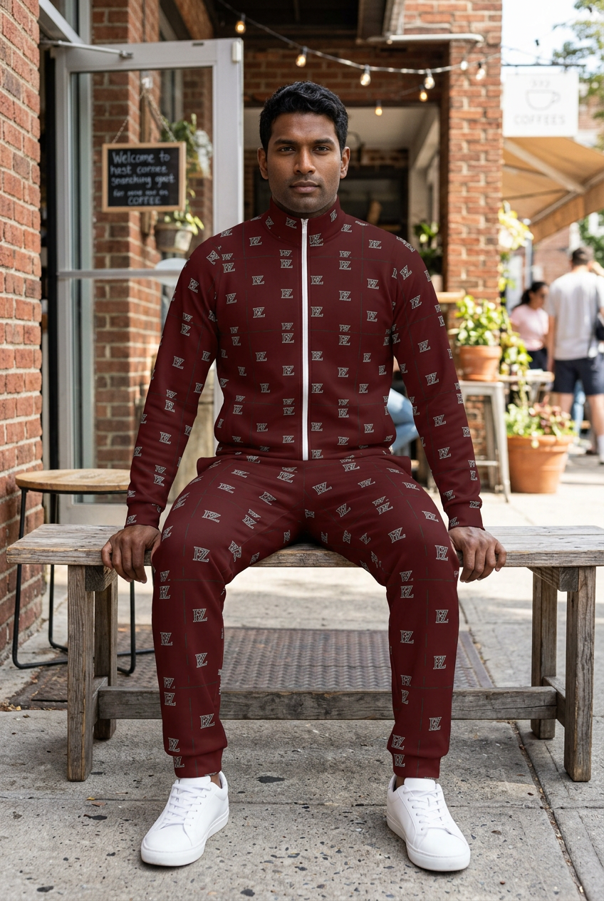 South Asian man outside a coffee shop