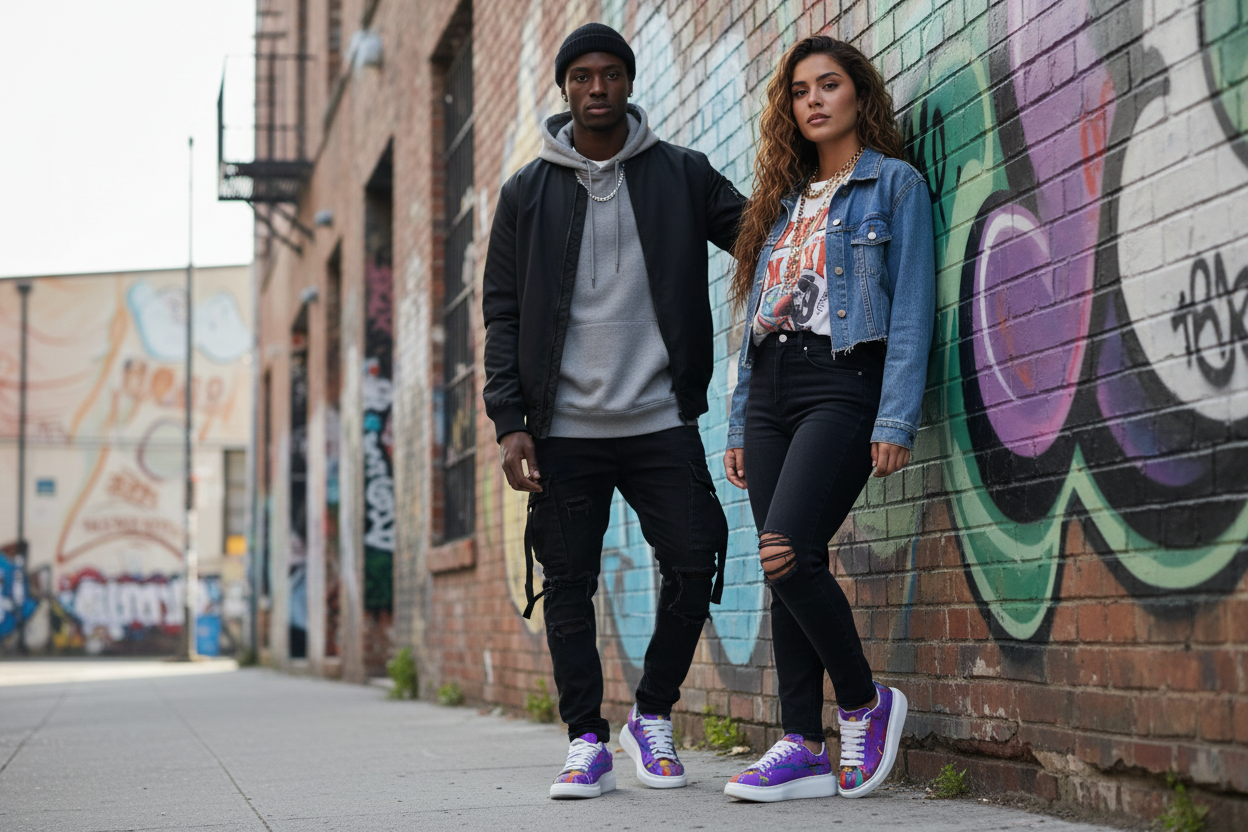 Urban street couple