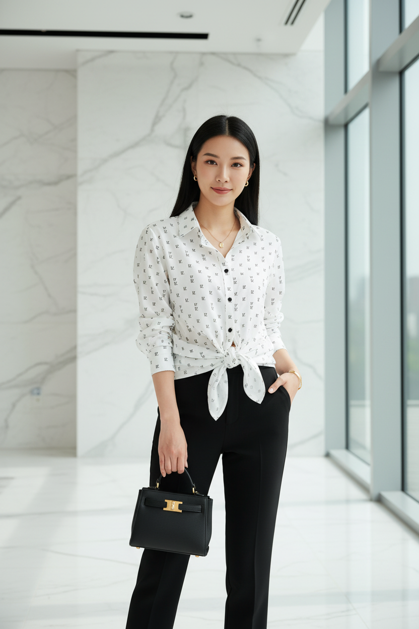 White FZ Shirt - Marble Interior