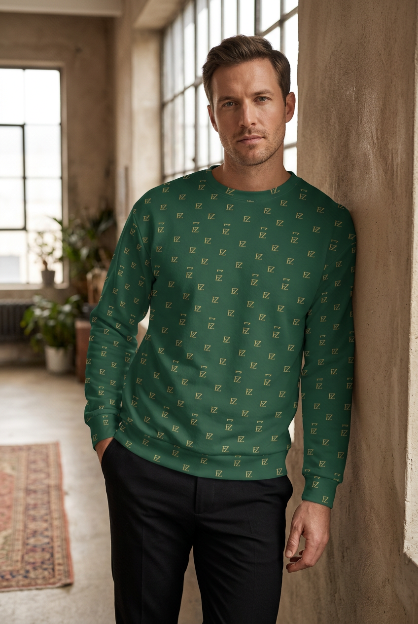 White male model leaning against a loft wall