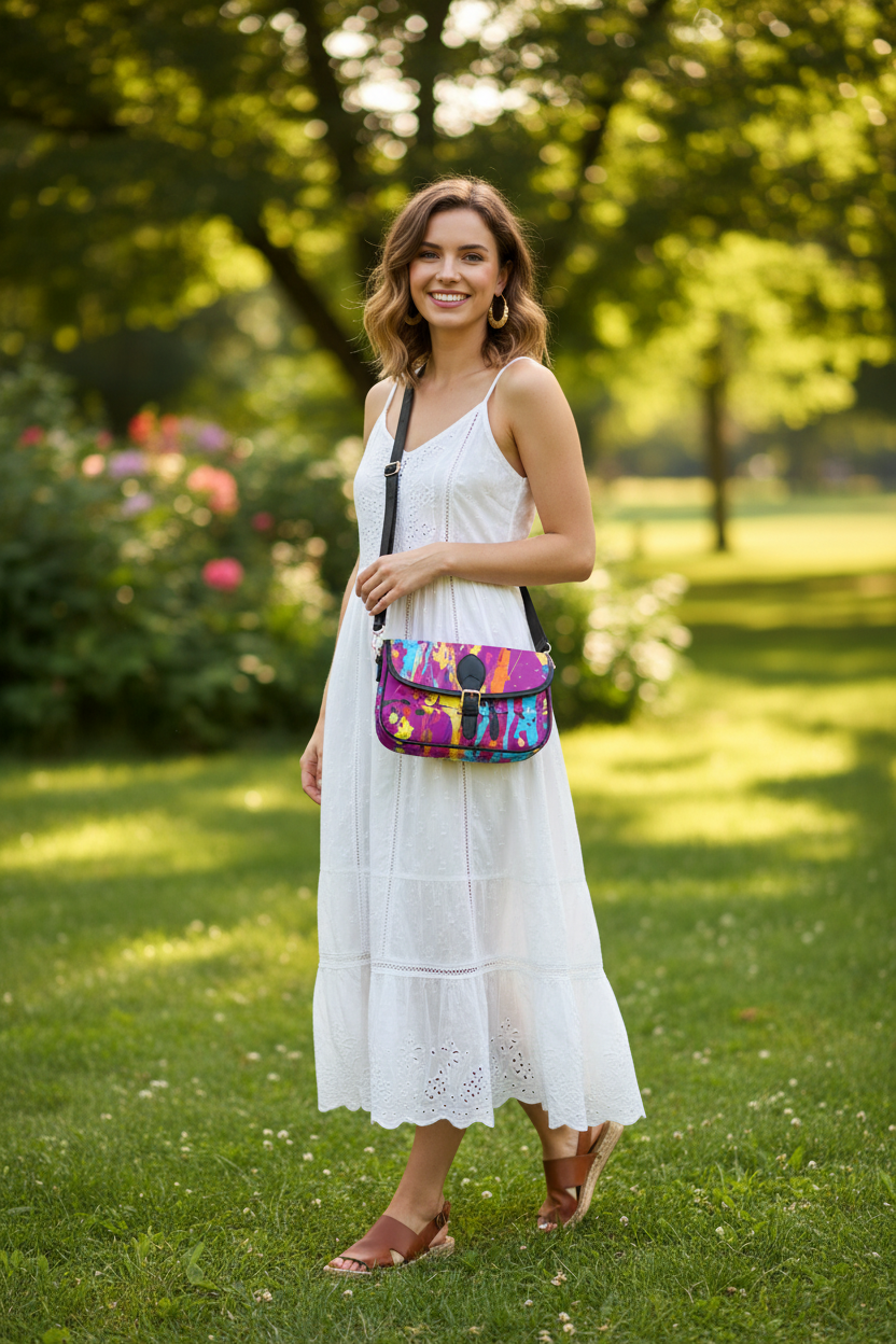 White model park crossbody