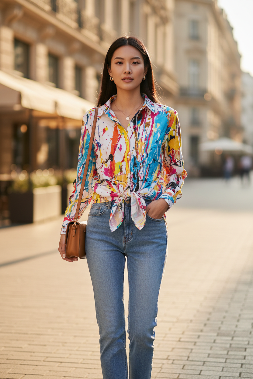 White Paint Shirt - Urban Street