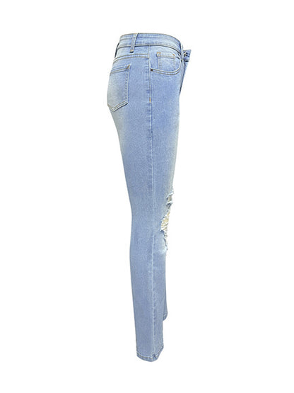 FZ Women's Distressed Bootcut Denim Pants - FZwear