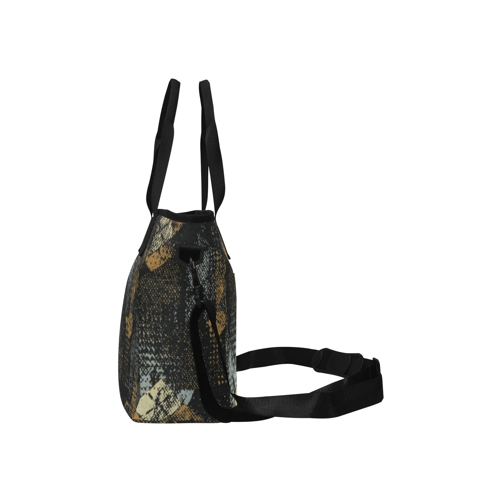 fz lunch bag - abstract insulated lunch tote bag with shoulder strap (model1724)