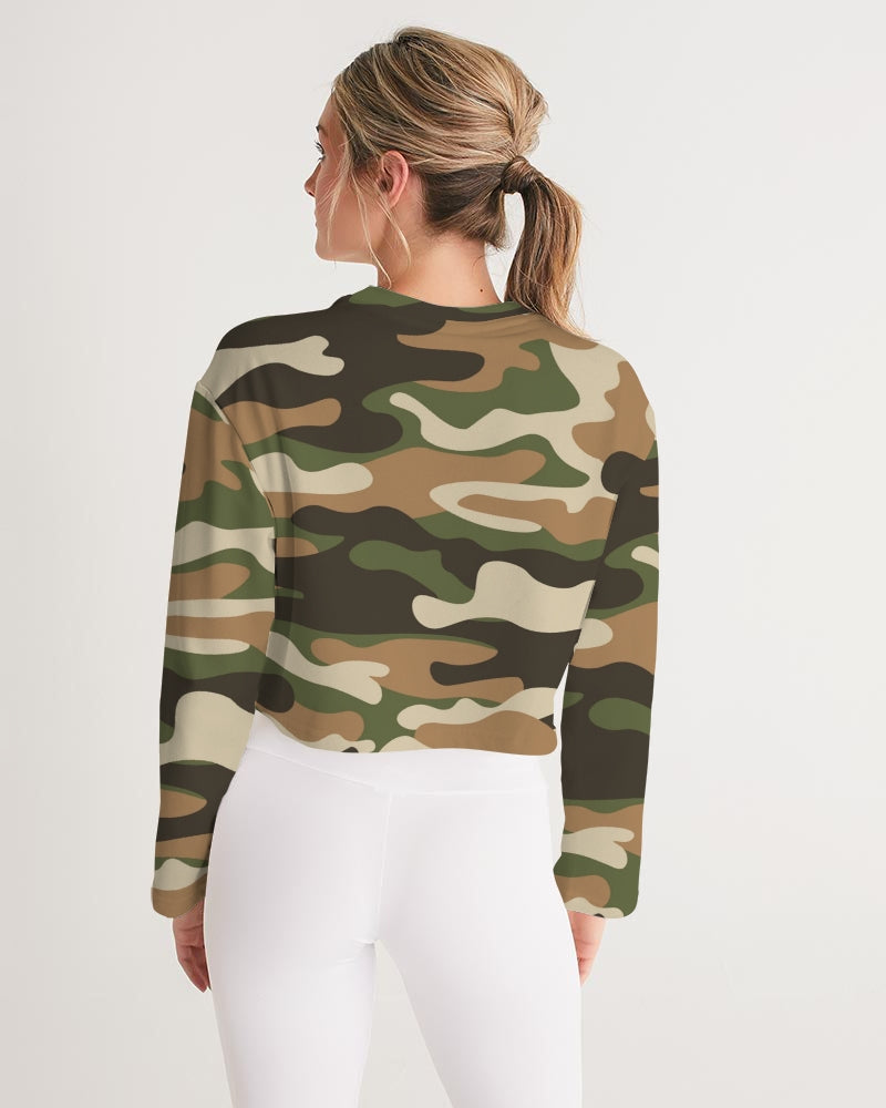 army flite women's cropped sweatshirt