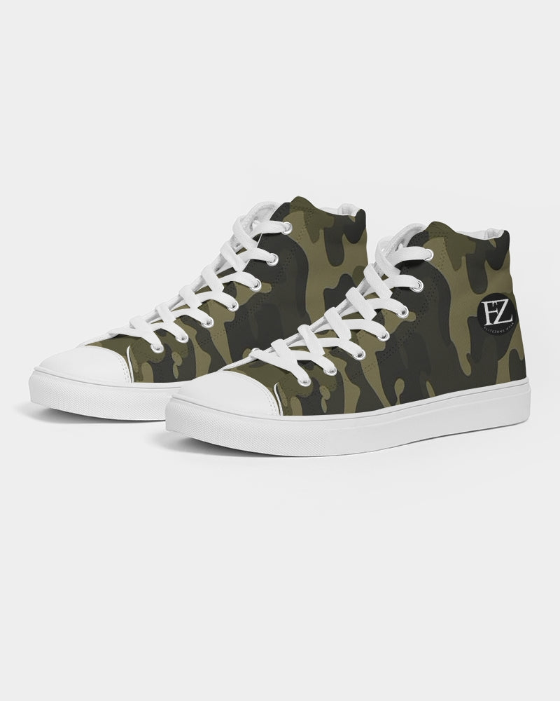 darker shade men's hightop canvas shoe