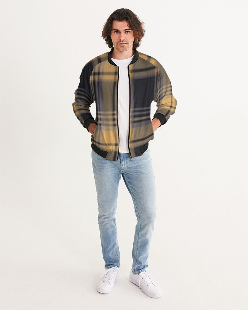 fz plaid men's bomber jacket
