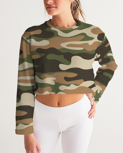 army flite women's cropped sweatshirt