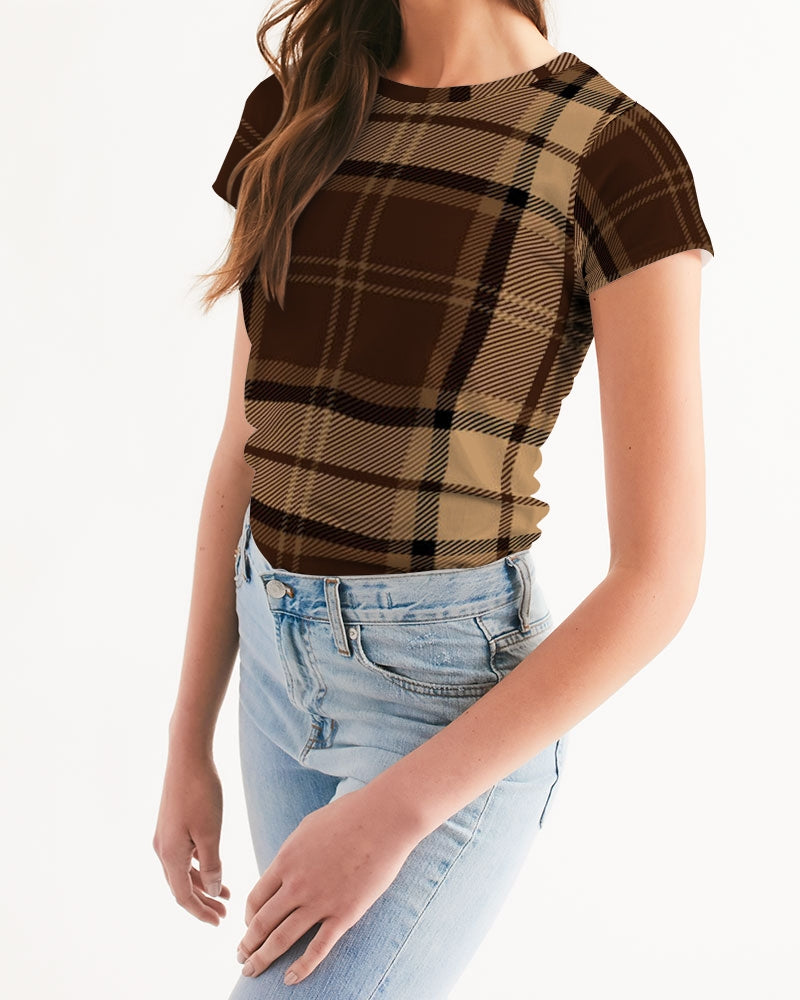 fz plaid women's tee