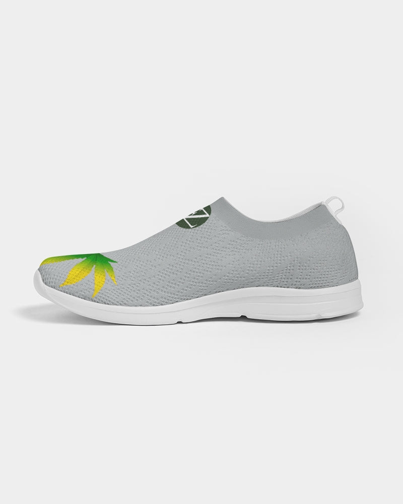 flying grey women's slip-on flyknit shoe