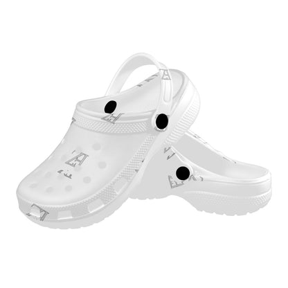 fz unisex sandals - white custom print adults clogs