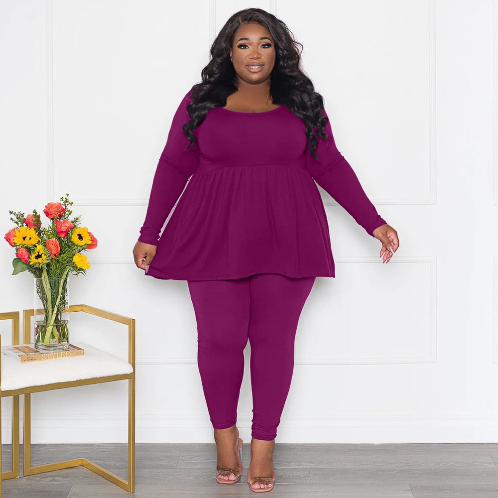 FZ Women's Plus Size Long Sleeved Two Piece Suit - FZwear