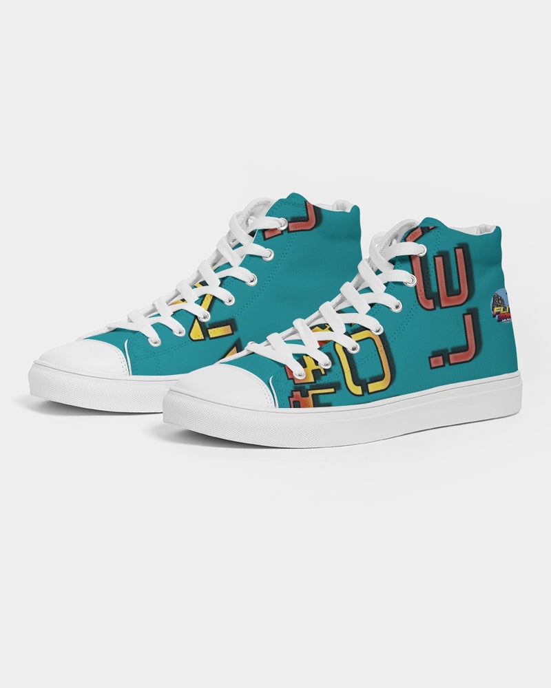 blue zone women's hightop canvas shoe