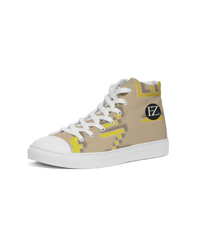 the beige zone men's hightop canvas shoe