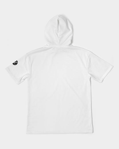 white zone men's premium heavyweight short sleeve hoodie