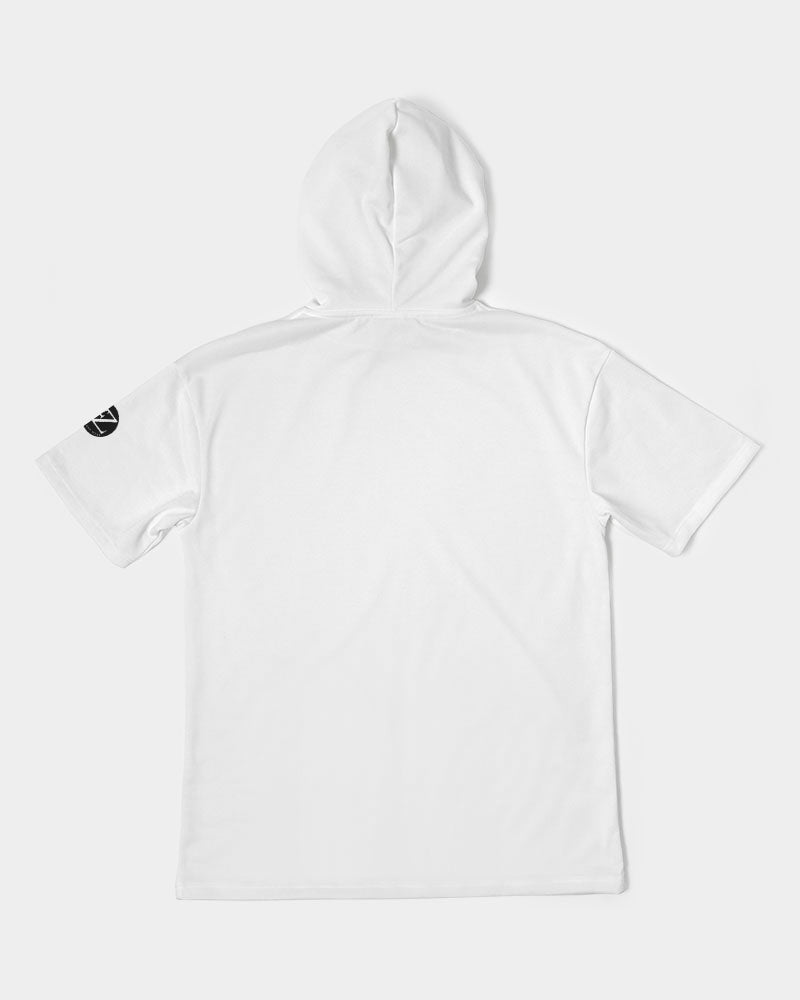 white zone men's premium heavyweight short sleeve hoodie