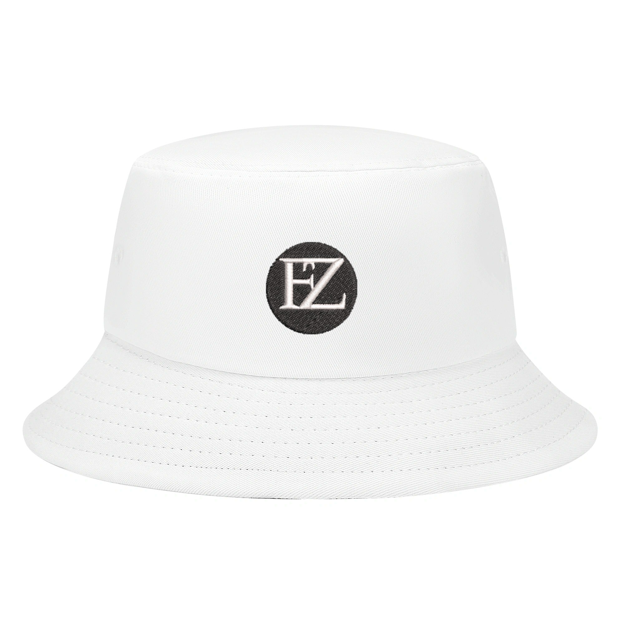fz embroidered bucket hats white / universal