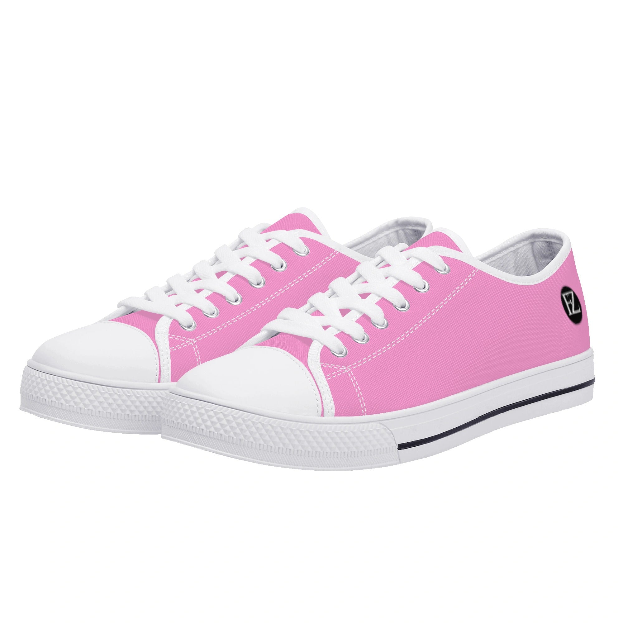 women's low top canvas shoes with customized tongue